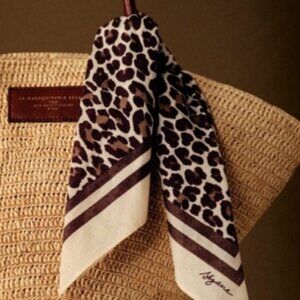 Sezane Leopard Print Scarf